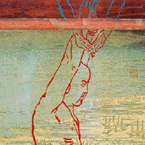 Divers Collage, After Hokusai